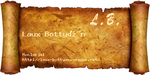 Laux Bottyán névjegykártya